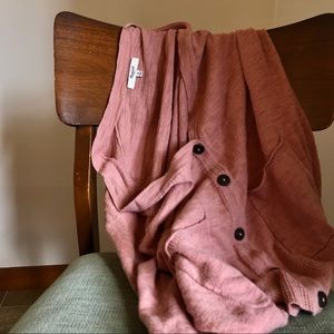 Madewell Linen Blend Sweater Cardigan
